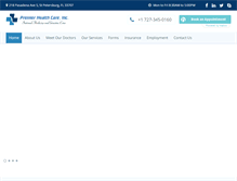 Tablet Screenshot of mypremierhealthcare.com